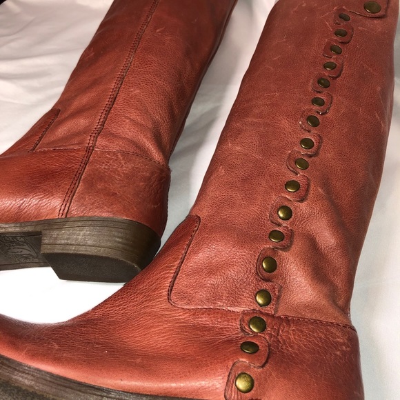 Nine West Blush Rose Leather Boots - Picture 7 of 16